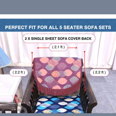 5 Seater Designer Sofa Cover Set (5SC1)