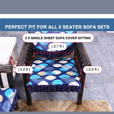 5 Seater Designer Sofa Cover Set (5SC1)